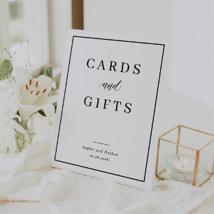 Signe De Table Minimal et chic   Mariage des cartes et des cadeau