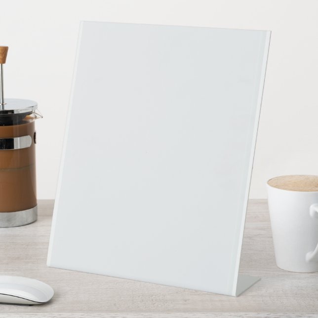 Signe De Table Minimalist White Welcome Sign Template (In SItu)