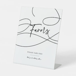 Signe De Table Minuscule design moderne "Faveurs" Mariage