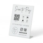 Mobile Checkout Scan QR Code Sign Small Business