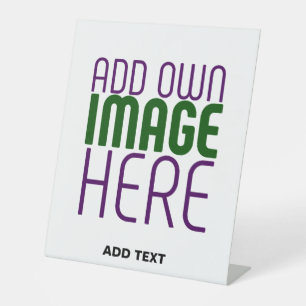 SIGNE DE TABLE MODÈLE DE TEXTE D'IMAGE BLANCHE SIMPLE MODERNE