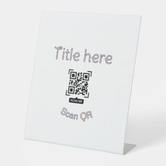 Signe De Table Modèle d'événement commercial avec scan simple de