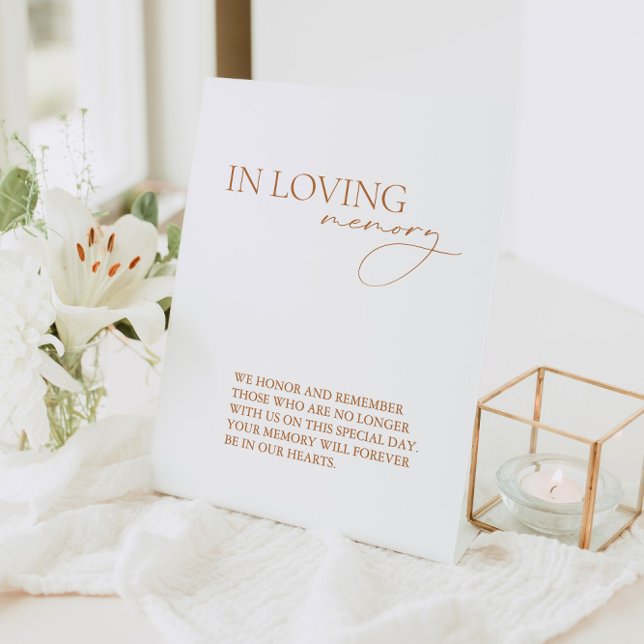 Signe De Table Moderne En Mémoire Amoureuse Simple Mariage Memori (Créateur téléchargé)