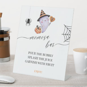 Signe De Table Momosa Bar Halloween Éffrayant Little Boo Baby sho