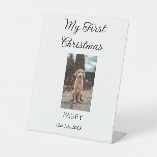 Signe De Table Mon premier Noël ajouter nom animal chien chat ann