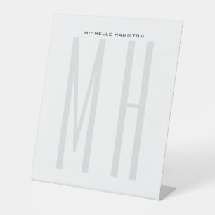 Signe De Table Monogramme professionnel moderne minimaliste simpl