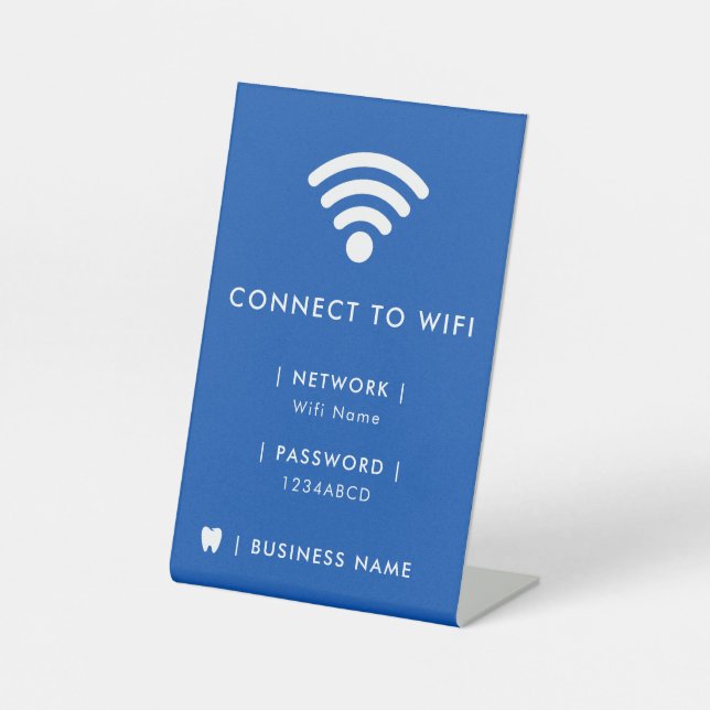 Signe De Table Mot de passe réseau Wifi (Recto)