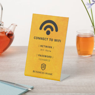 Signe De Table Mot de passe réseau Wifi