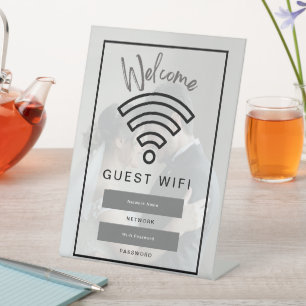 Signe De Table Mot De Passe Wifi Invité Photo Welcome