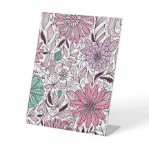 motif à l'arrangement floral