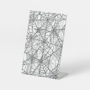 Signe De Table Motif Web éffrayant Spider - Cadeaux d'Halloween