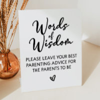 Mots de sagesse pour les parents Baby shower