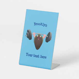 Signe De Table Moule amusante travaillant sur l'illustration de d