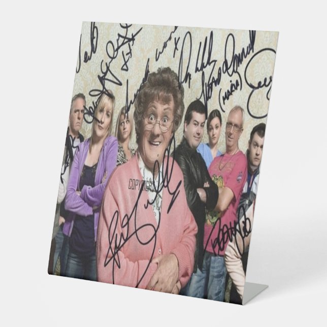 Signe De Table mrs browns boys signés (Recto)
