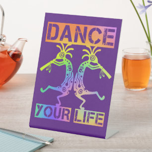 Signe De Table Native Americans Kokopelli - Dance Your Life 4