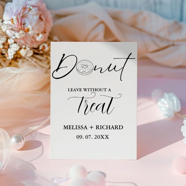 Signe De Table Ne partez pas sans un beigne mariage régal (Créateur téléchargé)