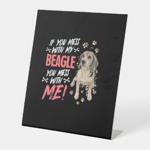 Signe De Table Ne pas avoir de mal avec mon chien Beagle