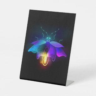 Signe De Table Neon Firefly sur noir