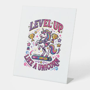 Signe De Table Niveau de licorne monte comme une licorne publicit