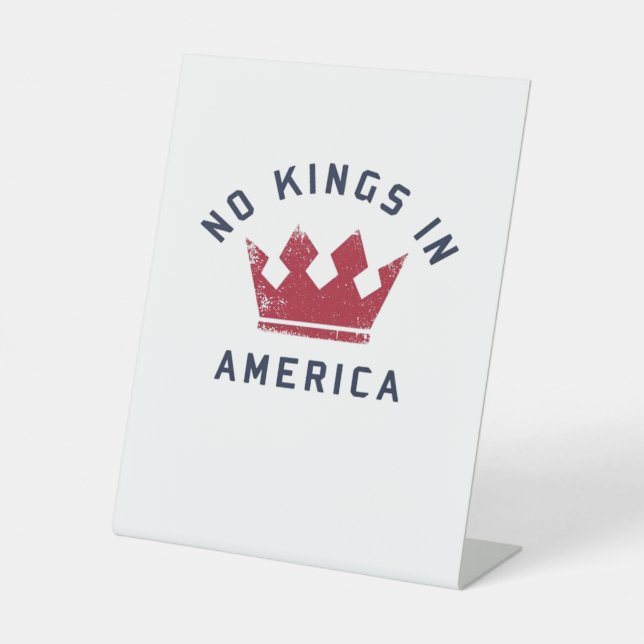 Signe De Table No Kings In America Anti Fascism USA Classic (Recto)
