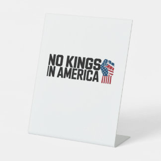 Signe De Table No Kings In America USA Vintage Graphic