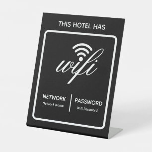 Signe De Table Nom de l'hôtel de marque personnalisée Mot de pass
