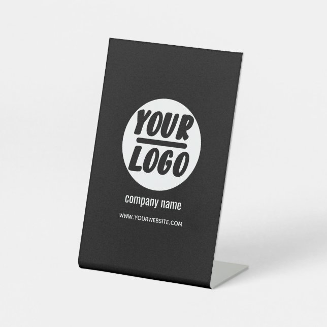 Signe De Table Nom d'entreprise personnalisé et promotion du logo (Recto)