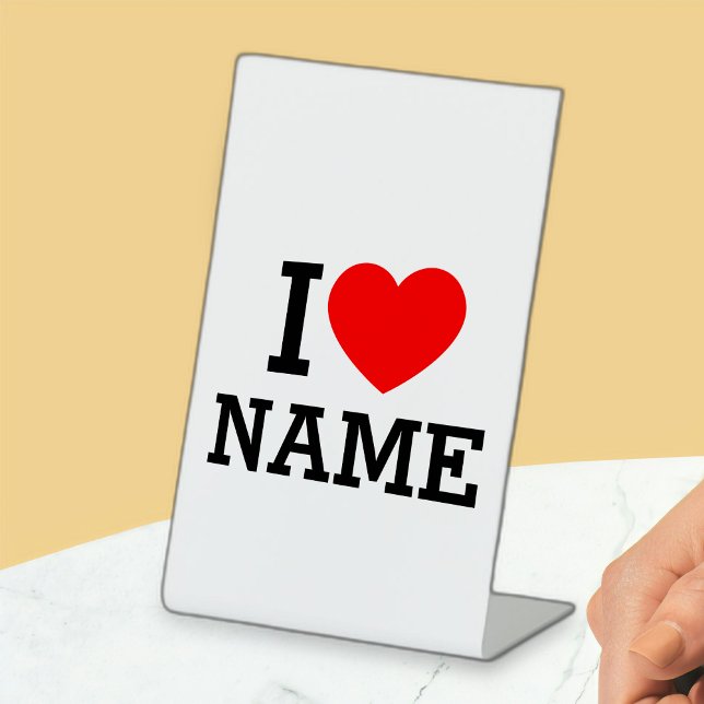 Signe De Table Nom du coeur (Créateur téléchargé)