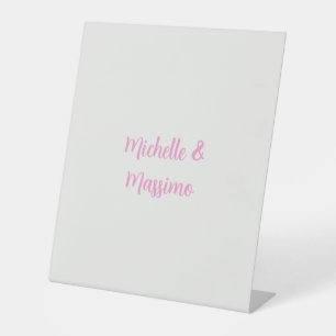 Signe De Table Noms de couple classiques professionnels uniques