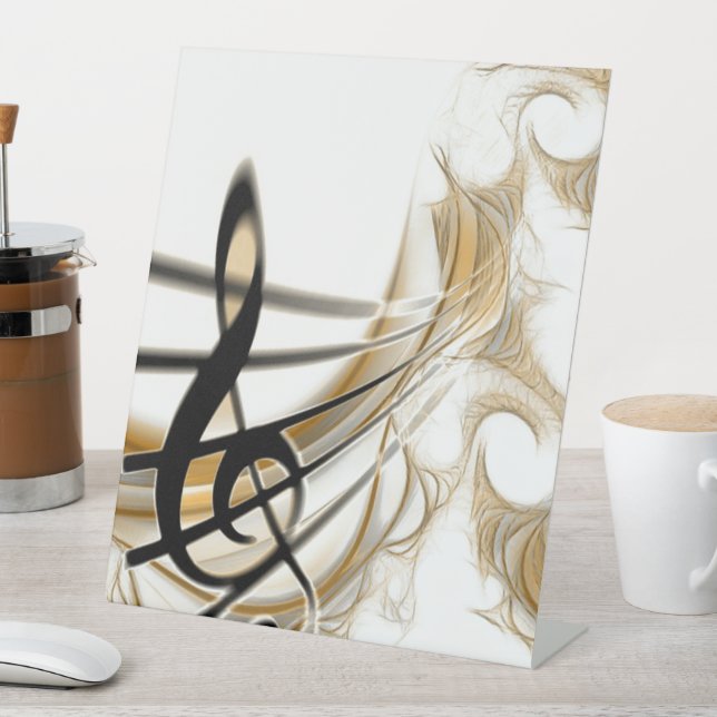 Signe De Table Note de musique élégante (In SItu)