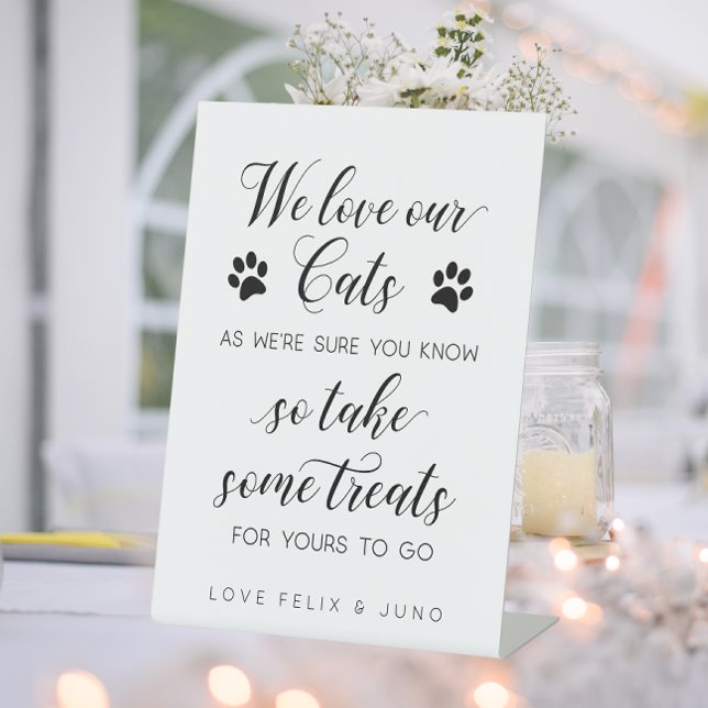 Signe De Table Nous aimons nos chats...alors prenez quelques gâte (Créateur téléchargé)