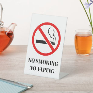 Signe De Table NOUVEAUTÉ ! 🚭 Pas de Fumer Signal Pedestal Vapeur