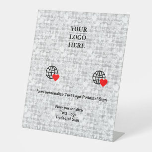 Signe De Table Nouvelle personnalisation Logo Texte Signal Pedest