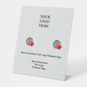 Signe De Table Nouvelle personnalisation Logo Texte Signal Pedest