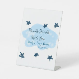 Signe De Table Nuages bleus scintillant Twinkle Little Star bébé