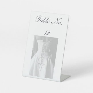Signe De Table Numéro de table de mariage élégant en dentelle et
