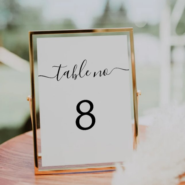 Signe De Table Numéro de tableau mariage, Numéro de tableau impri (Wedding Table Numbers, Printable Table Numbers, Pedestal Sign)