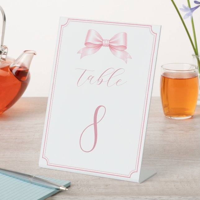 Signe De Table Numéros de table élégants et modifiables pour une  (In SItu)