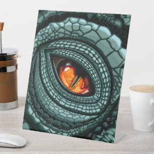 Signe De Table Œil de prédateur reptile primitif