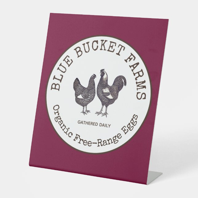 Signe De Table Oeufs frais de ferme (Recto)