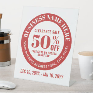 Signe De Table Offres et promotions de vente en magasin d'affaire