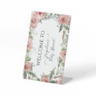 Oh Baby Girl Douche BOHO Aquarelle Fleur Couronne