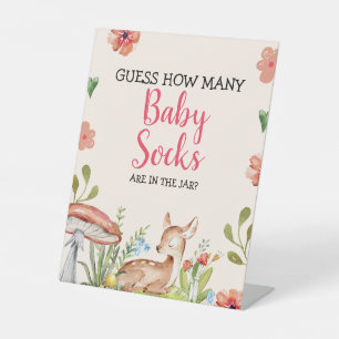 Signe De Table Oh Deer Décorations de fête de fille Baby shower j