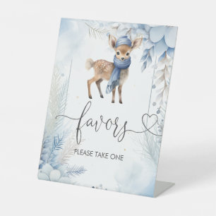 Signe De Table Oh Deer Winter Boy Baby shower Faveurs