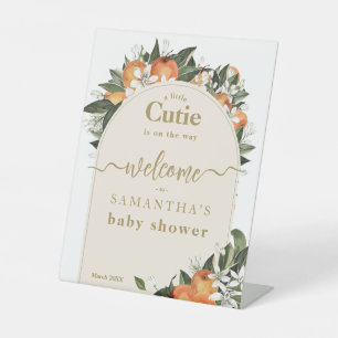 Signe De Table Orange agrumes grenery Petit Baby shower cuite
