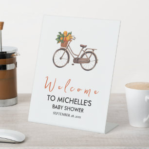 Signe De Table Oranges d'été Baby shower aux agrumes Bienvenue