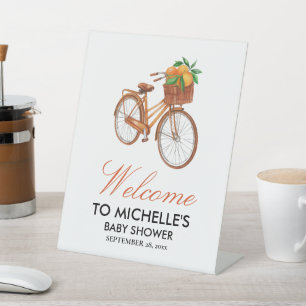 Signe De Table Oranges d'été Baby shower aux agrumes Bienvenue