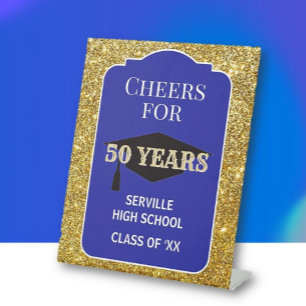 Signe De Table Ouais ! 50 Ans ! Réunion de classe SUR MESURE 