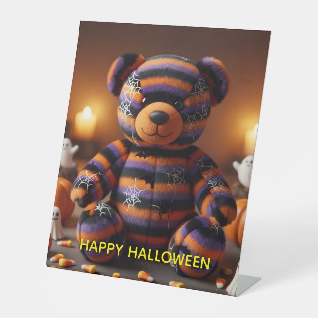 Signe De Table ours halloween (Recto)