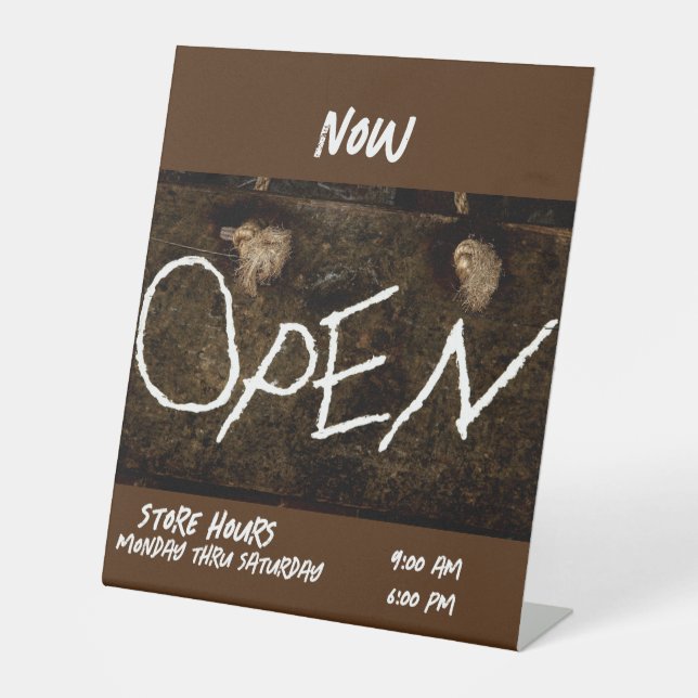 Signe De Table Ouvert pour les entreprises (Recto)